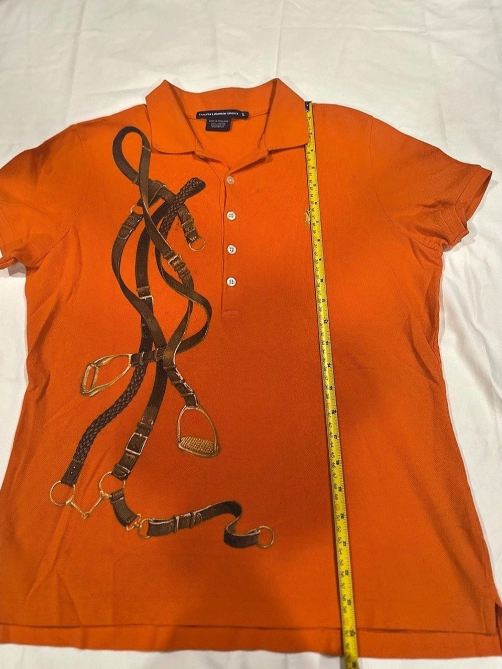 Ralph Lauren Sport Polo Shirt in Orange Large